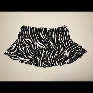 Animal print mini skirt